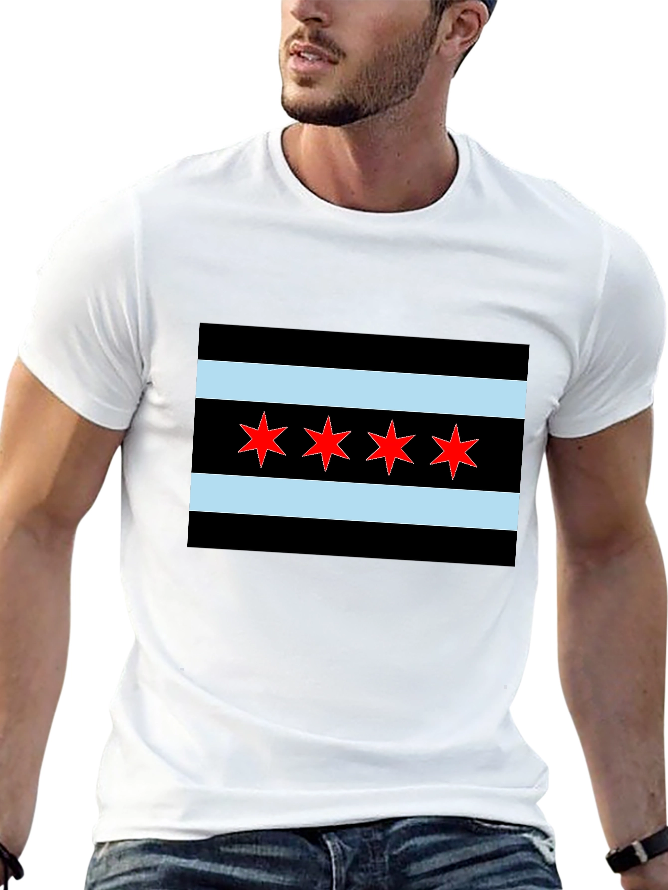 Chicago Flag Graphic T-Shirt