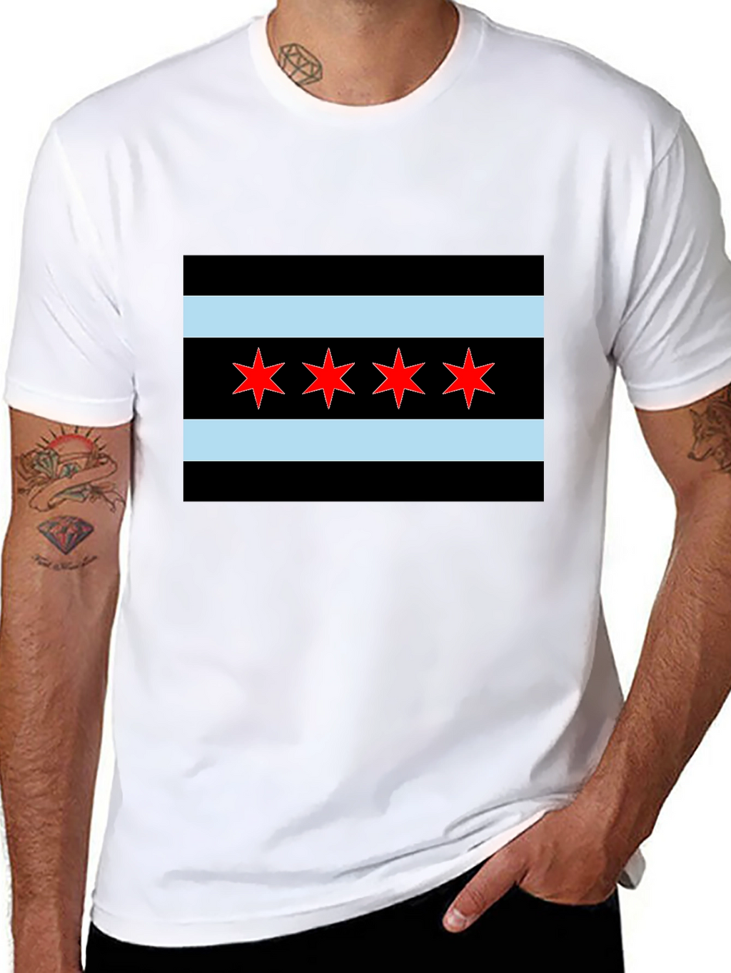 Chicago Flag Graphic T-Shirt