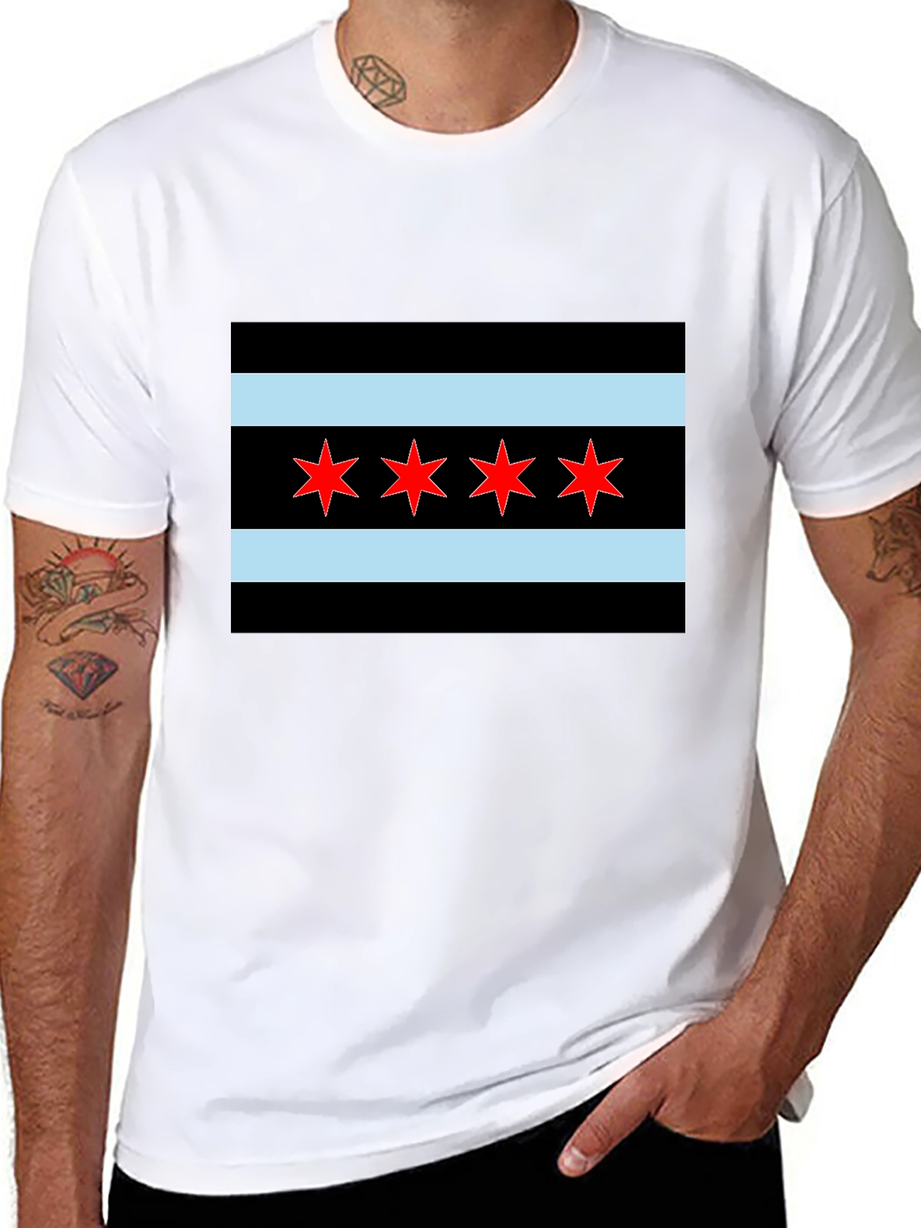 Chicago Flag Graphic T-Shirt