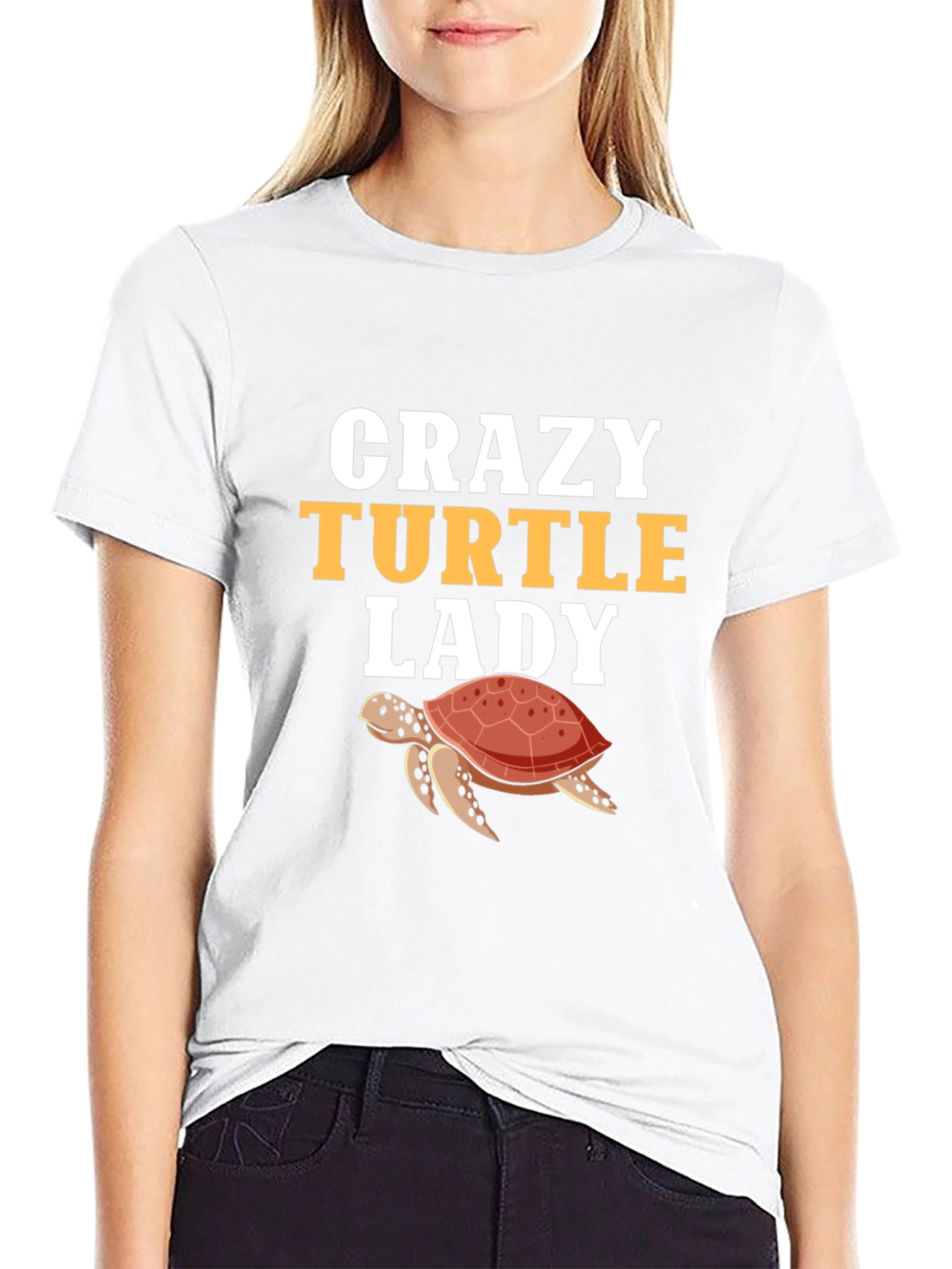 Crazy Turtle Lady Graphic T-Shirt