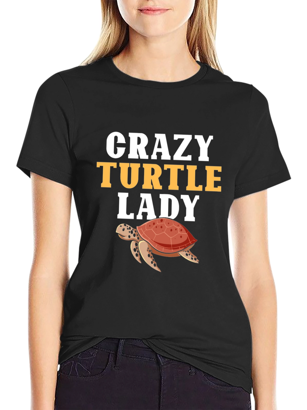 Crazy Turtle Lady Graphic T-Shirt