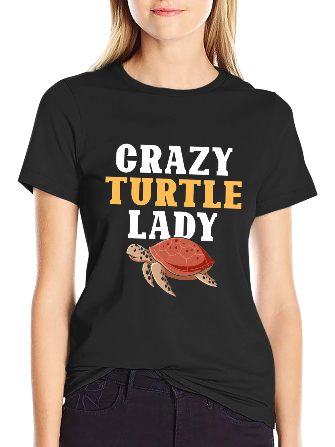 Crazy Turtle Lady Graphic T-Shirt