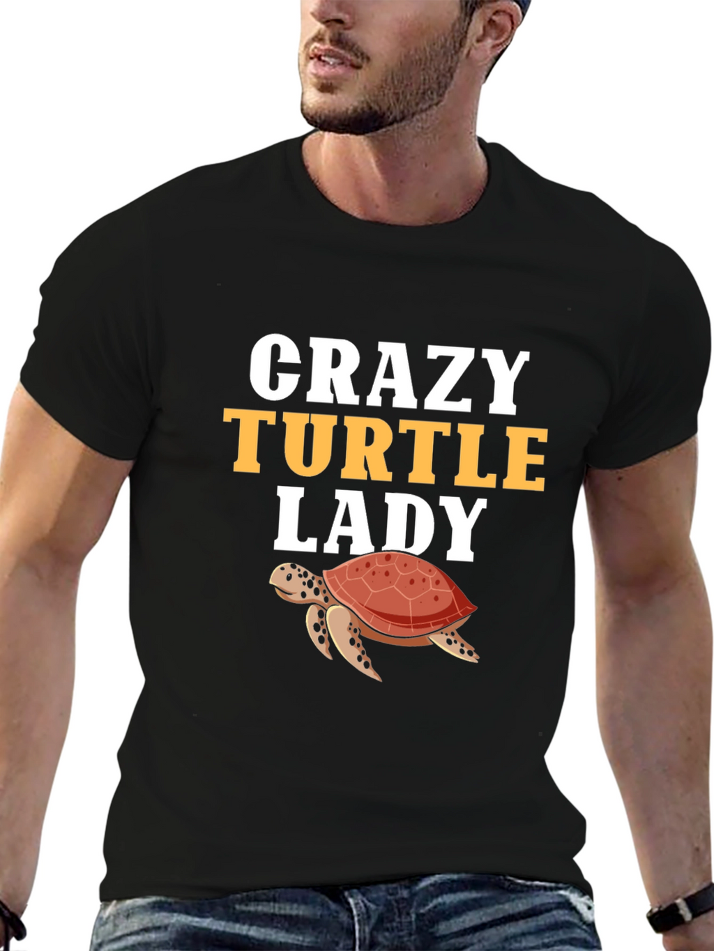 Crazy Turtle Lady Graphic T-Shirt
