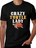 Crazy Turtle Lady Graphic T-Shirt