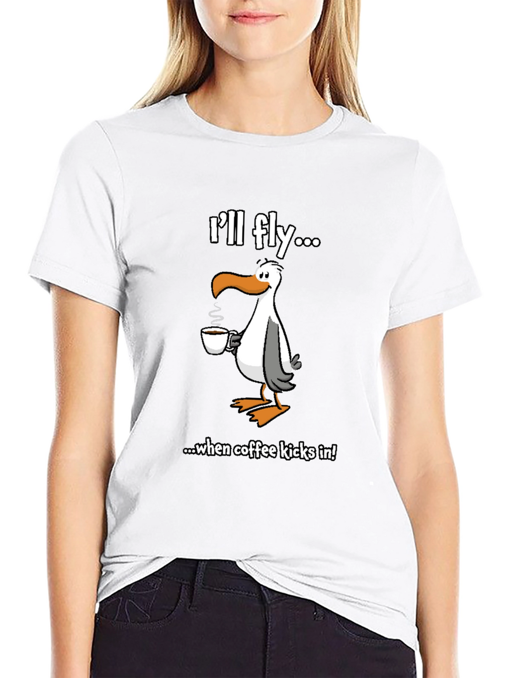 Ill Fly... Seagull Coffee Graphic Tee