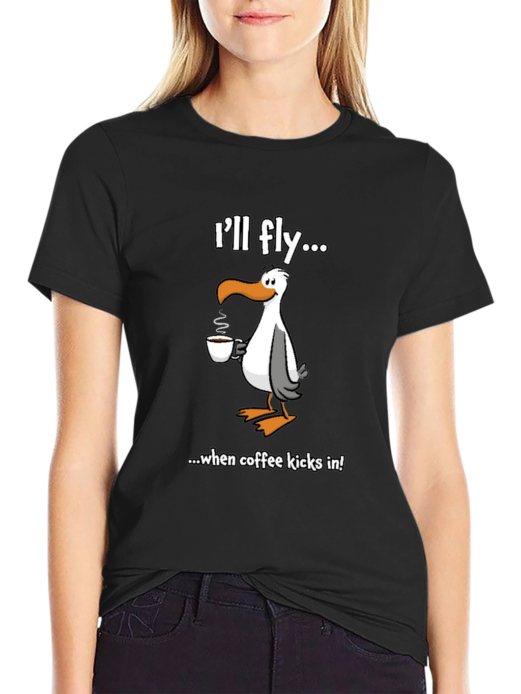 Ill Fly... Seagull Coffee Graphic Tee