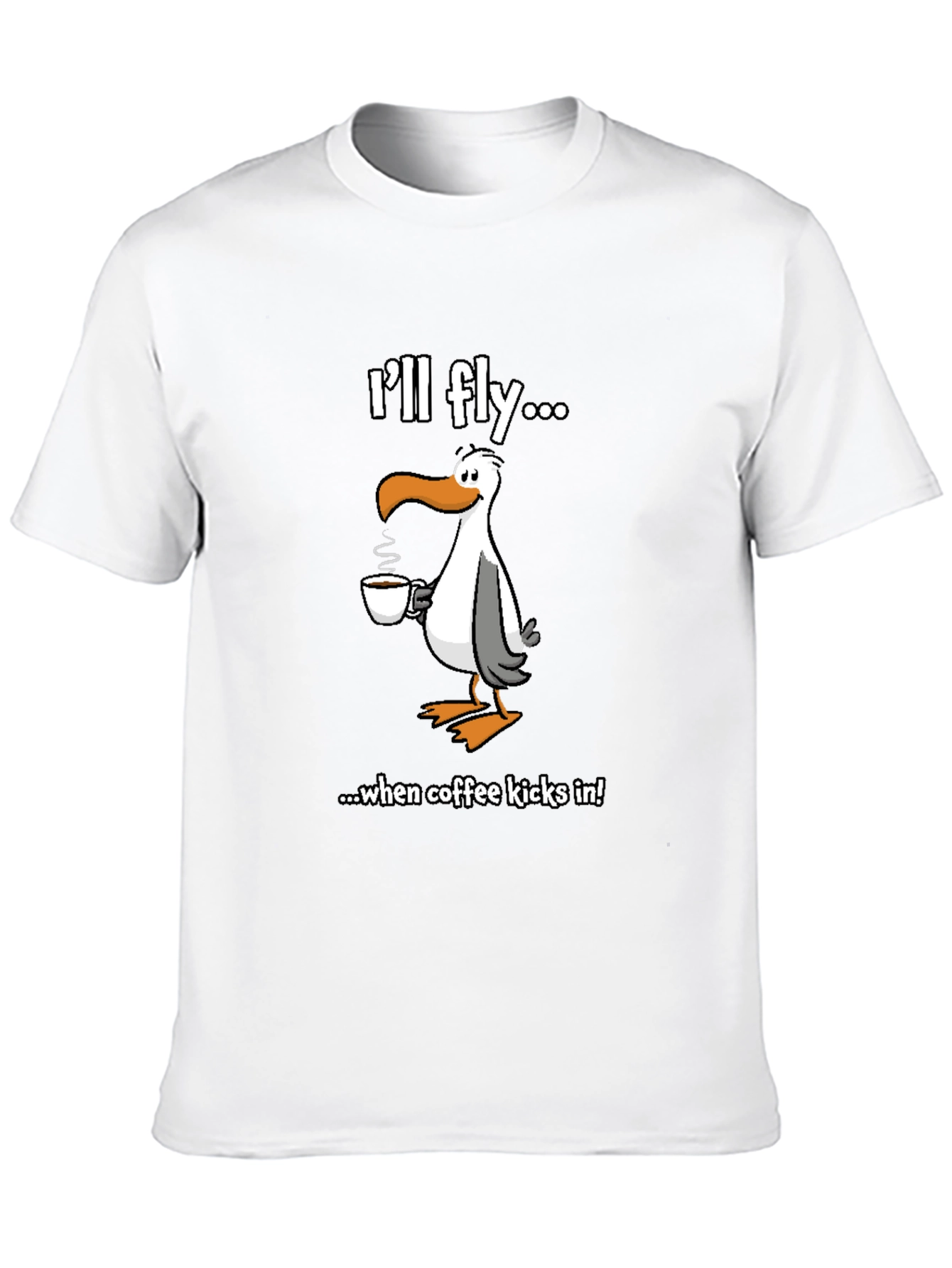 Ill Fly... Seagull Coffee Graphic Tee