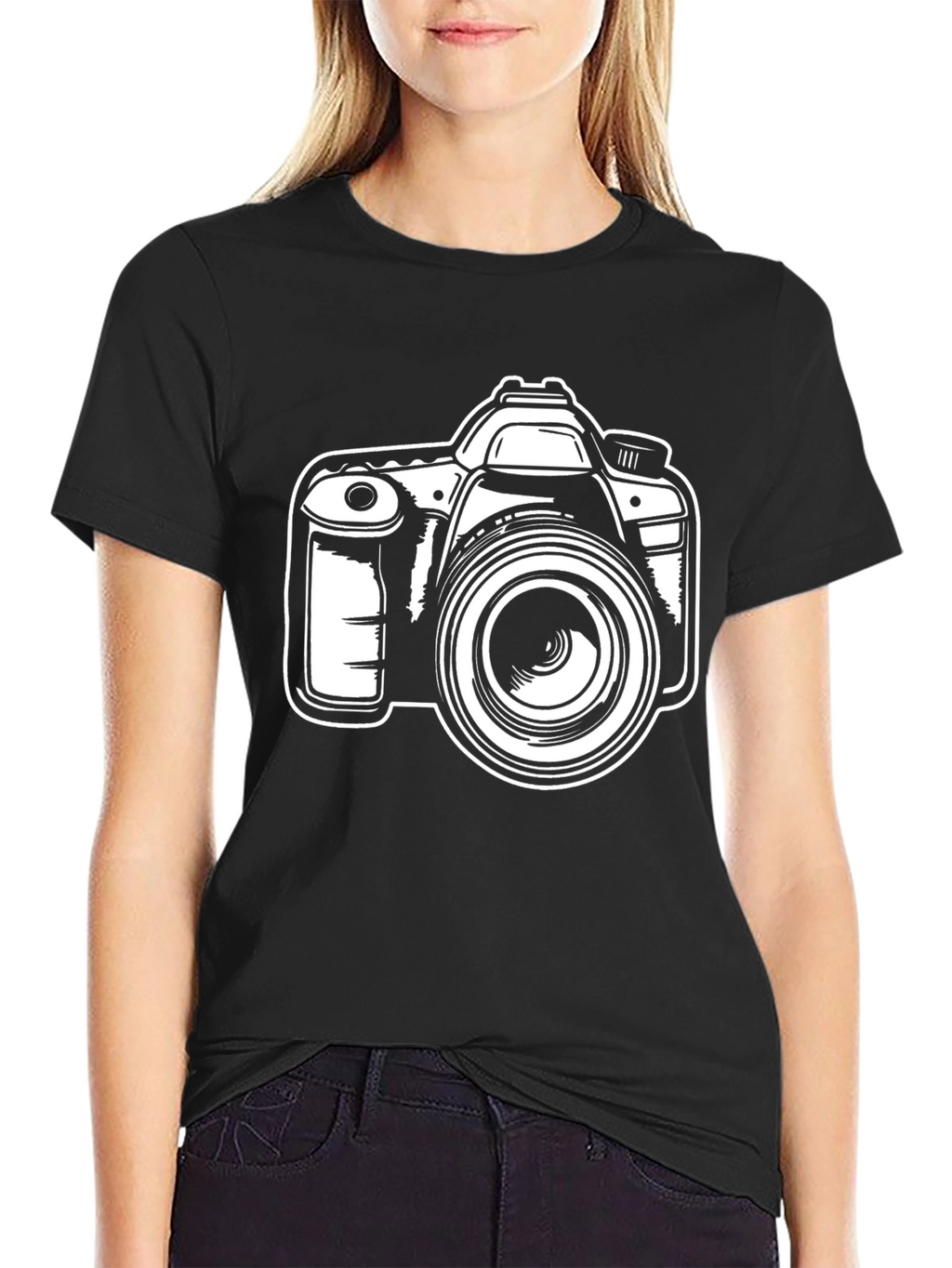 Camera Graphic Black T-Shirt