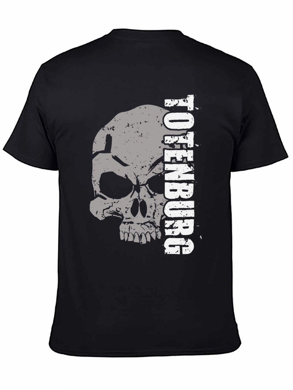 Totenburg Skull Graphic Print Black T-Shirt