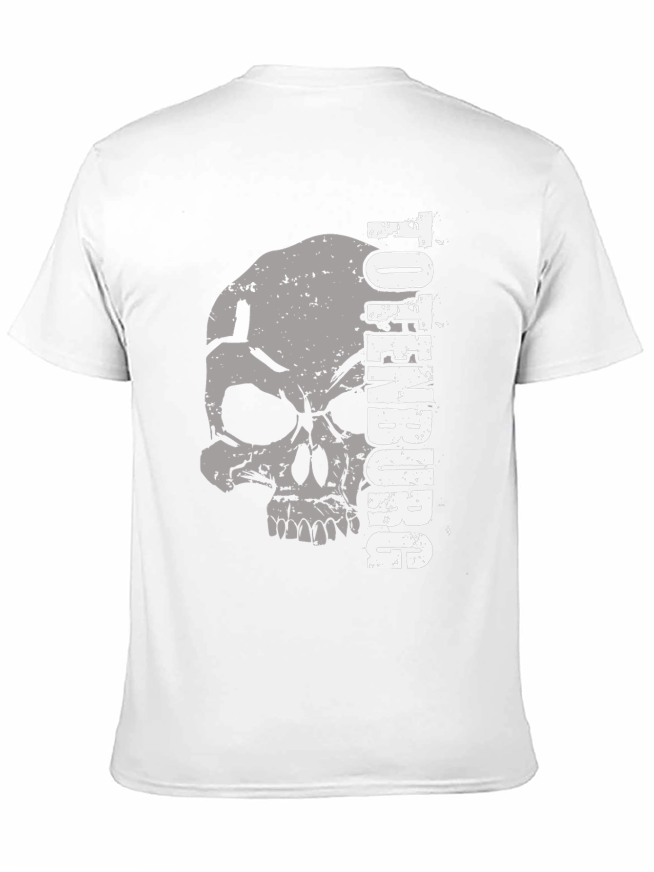 Totenburg Skull Graphic Print Black T-Shirt