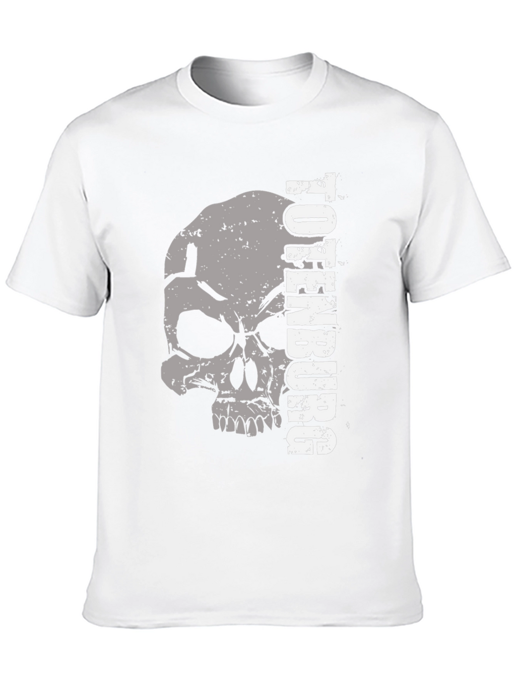 Totenburg Skull Graphic Print Black T-Shirt