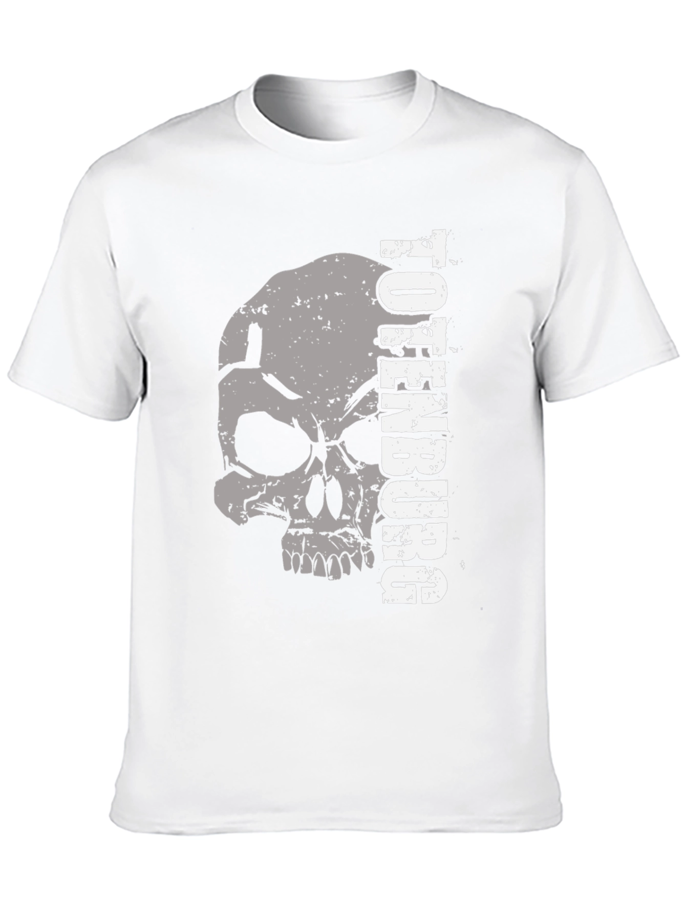 Totenburg Skull Graphic Print Black T-Shirt