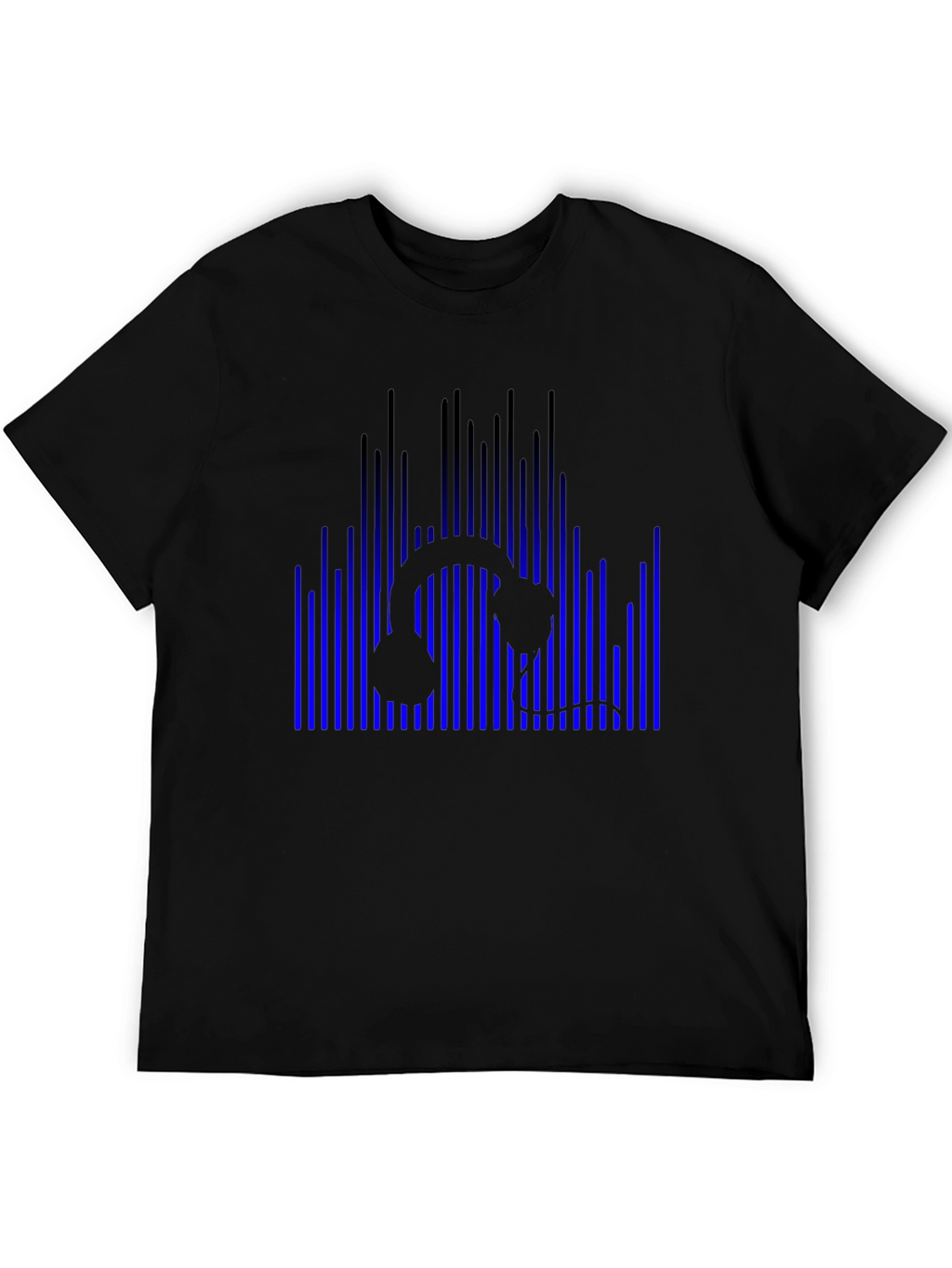 Headphone Graphic Tee - Black
