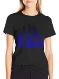 Headphone Graphic Tee - Black