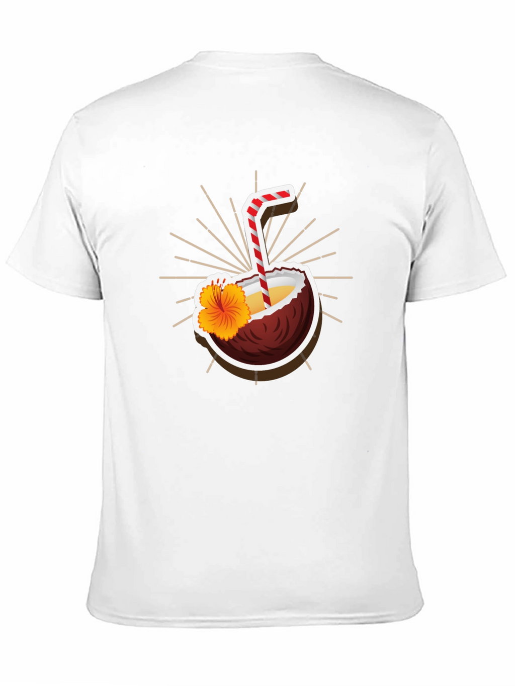 Tropical Coconut Drink Graphic Tee