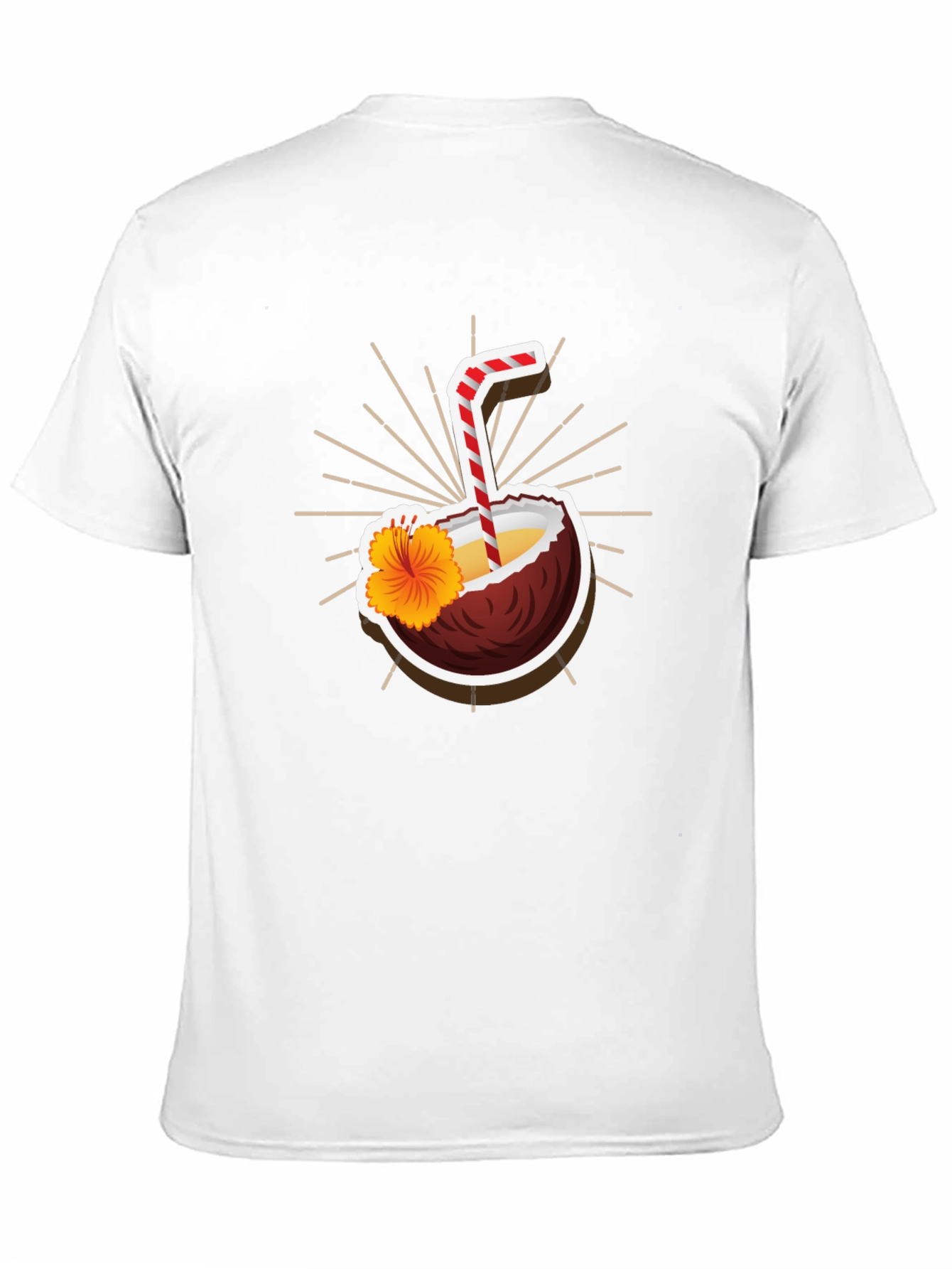 Tropical Coconut Drink Graphic Tee