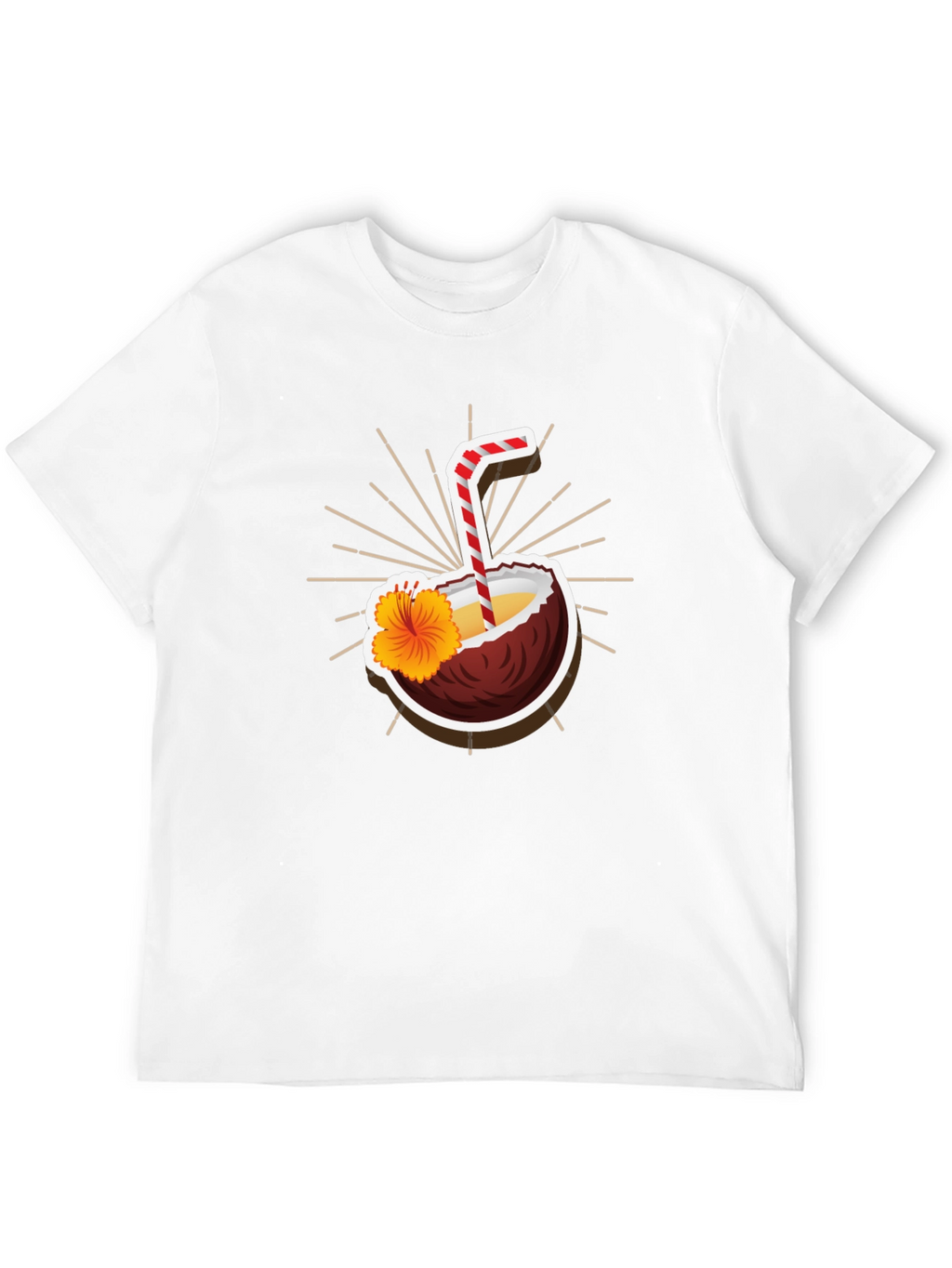 Tropical Coconut Drink Graphic Tee