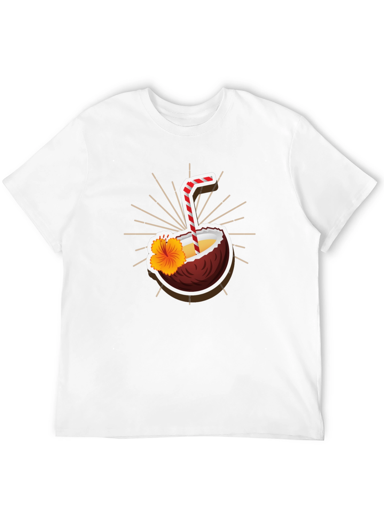 Tropical Coconut Drink Graphic Tee