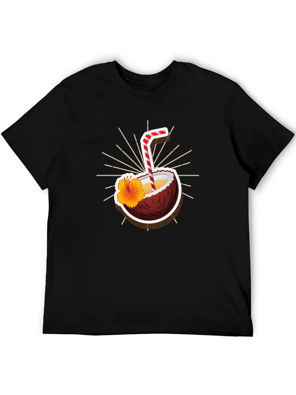 Tropical Coconut Drink Graphic Tee