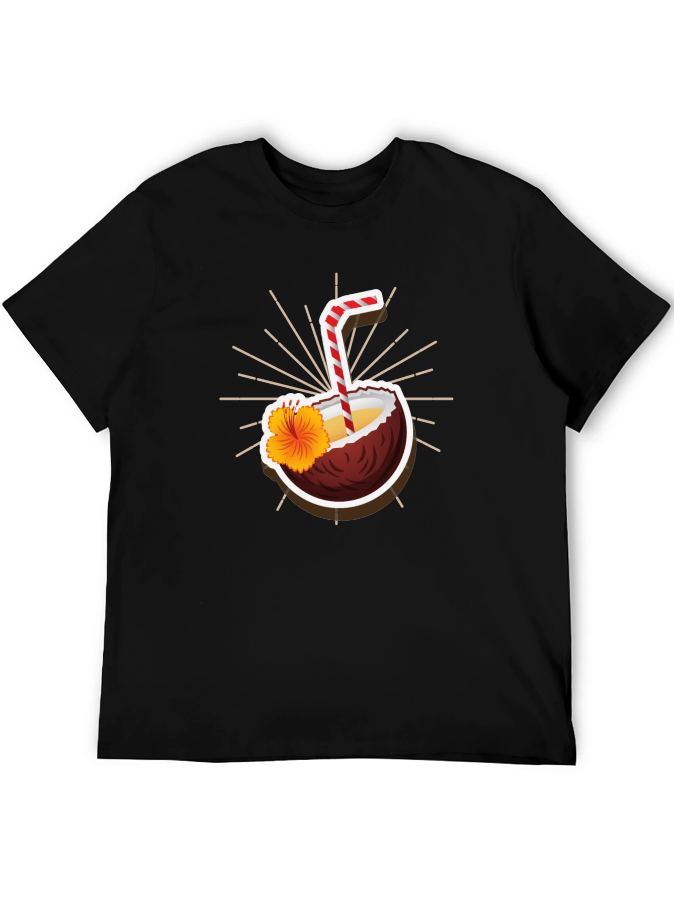 Tropical Coconut Drink Graphic Tee