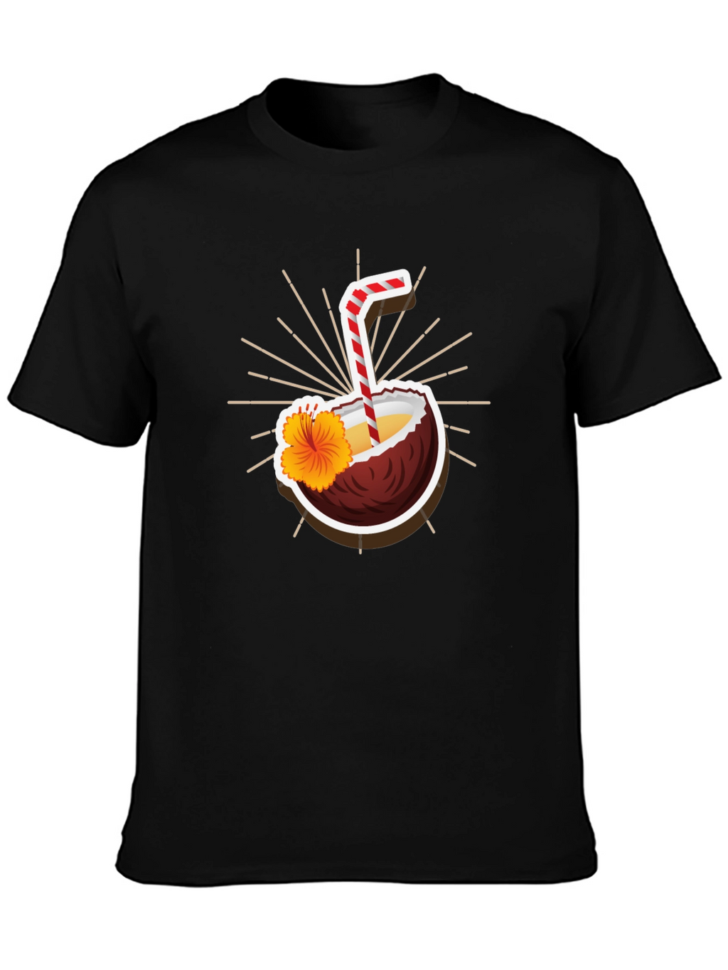 Tropical Coconut Drink Graphic Tee