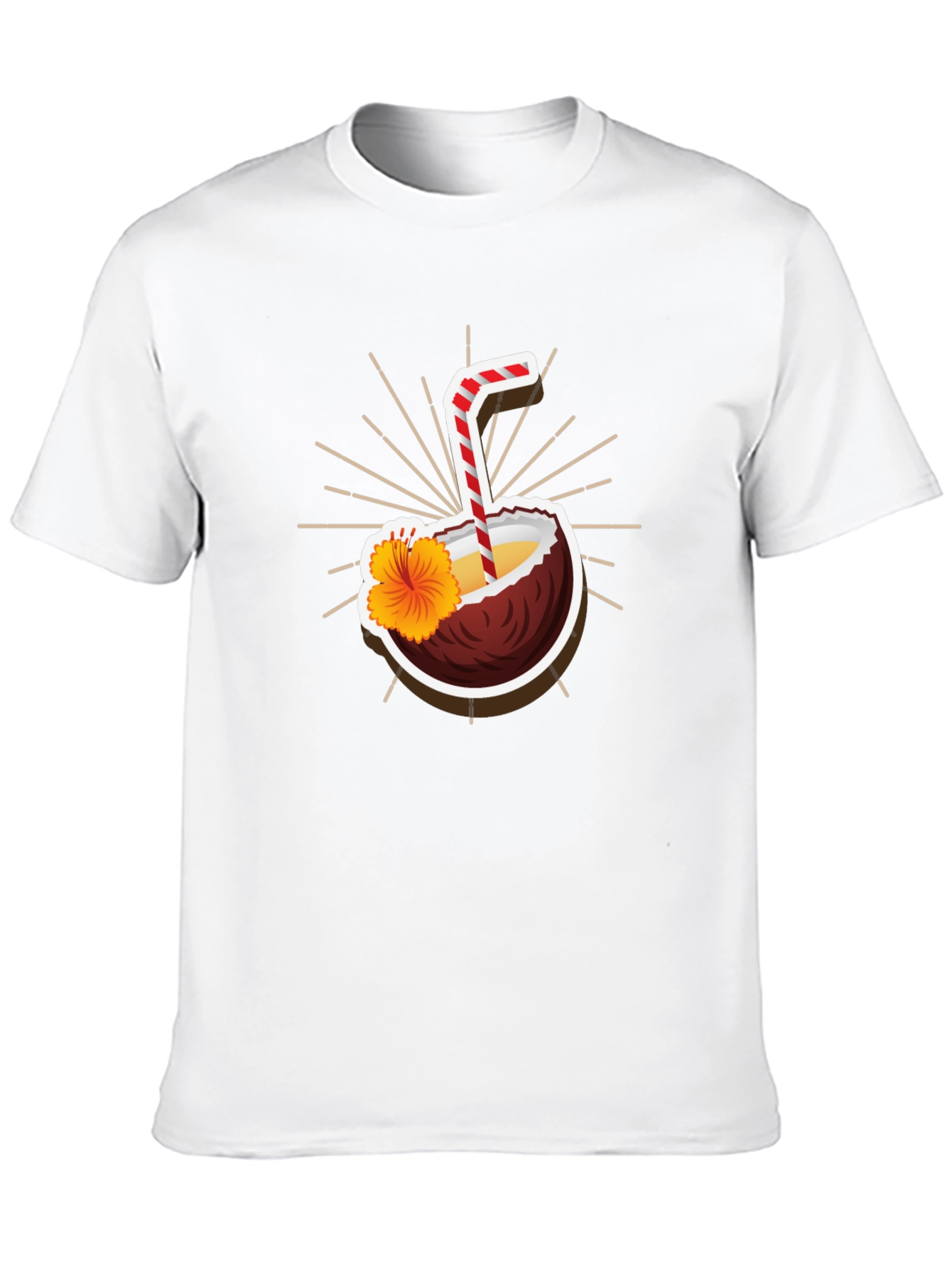 Tropical Coconut Drink Graphic Tee