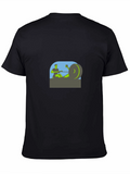 Rowing Machine Graphic Tee - Black