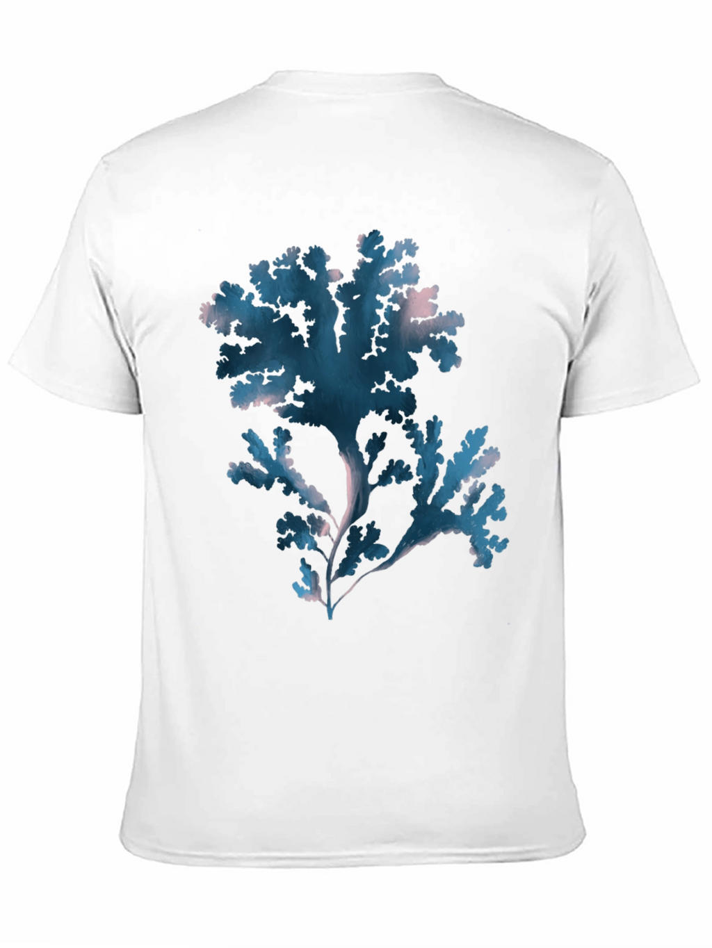 Botanical Seaweed Graphic Tee - Black Cotton T-Shirt