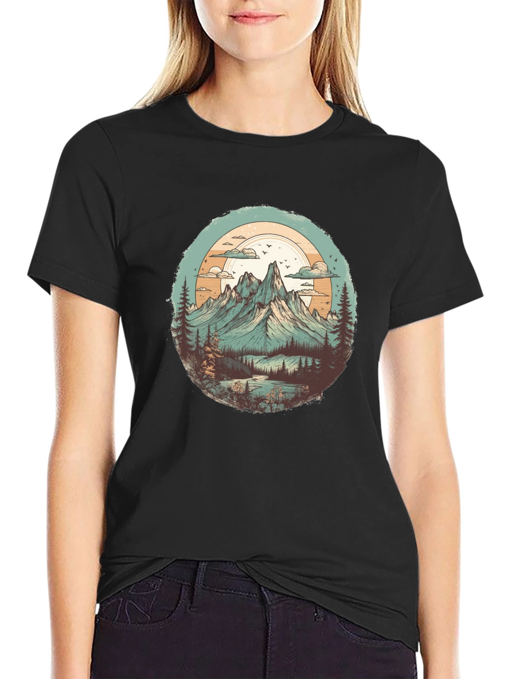 Mountain Landscape Graphic Tee