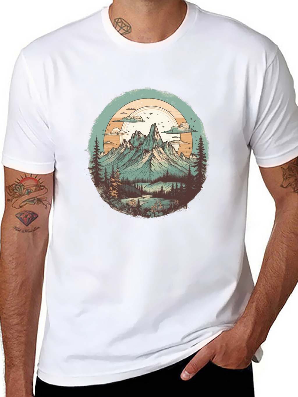 Mountain Landscape Graphic Tee