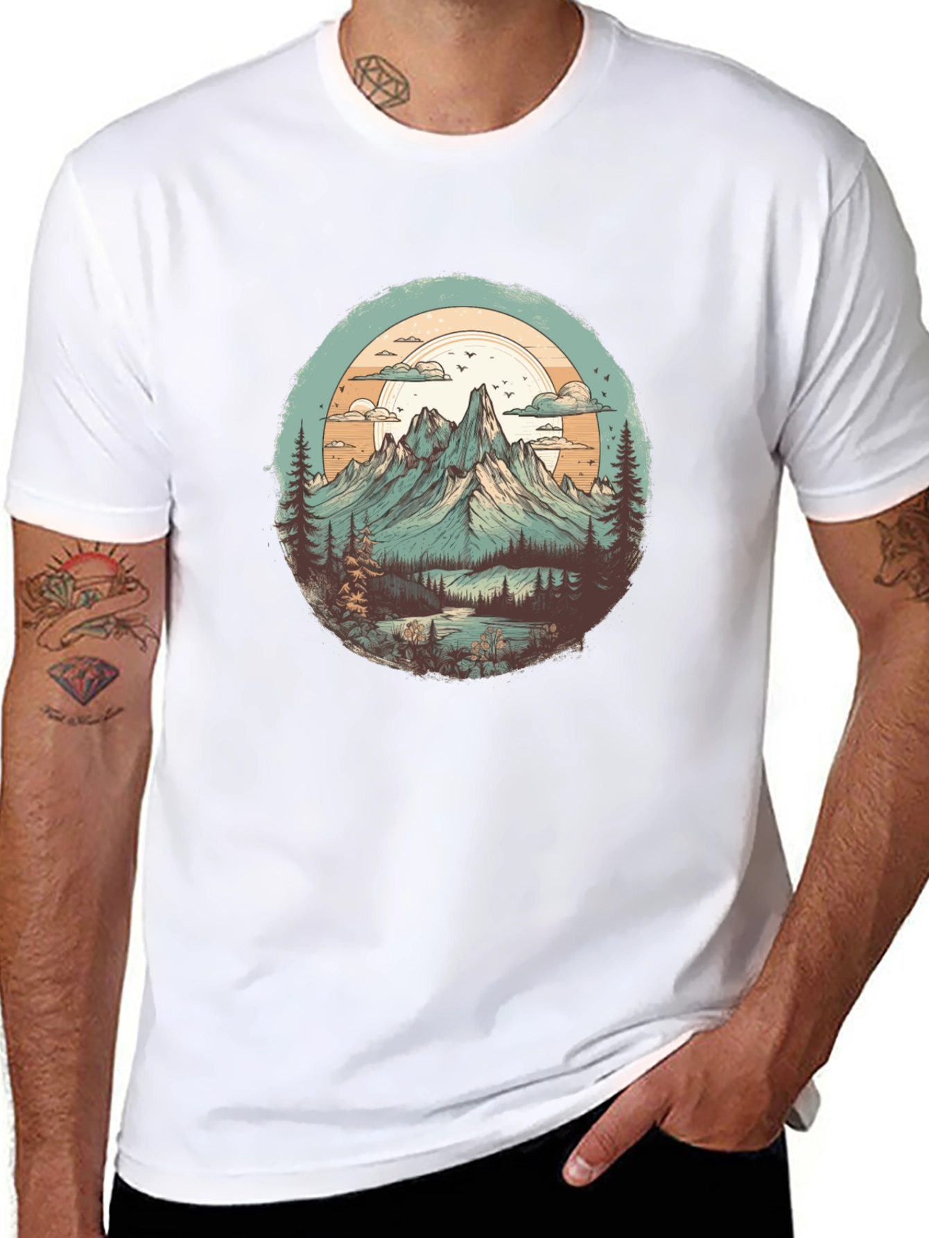Mountain Landscape Graphic Tee