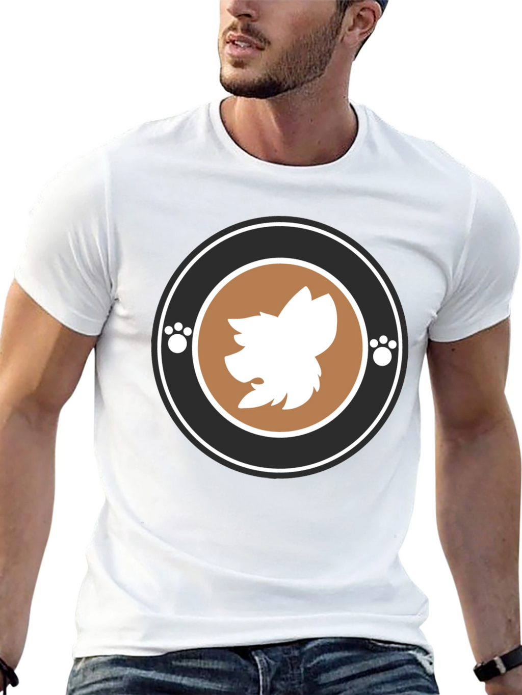 Trendy Graphic Tee with Animal Motif