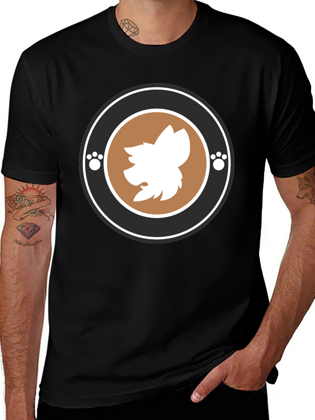 Trendy Graphic Tee with Animal Motif