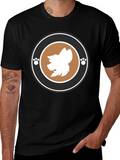 Trendy Graphic Tee with Animal Motif