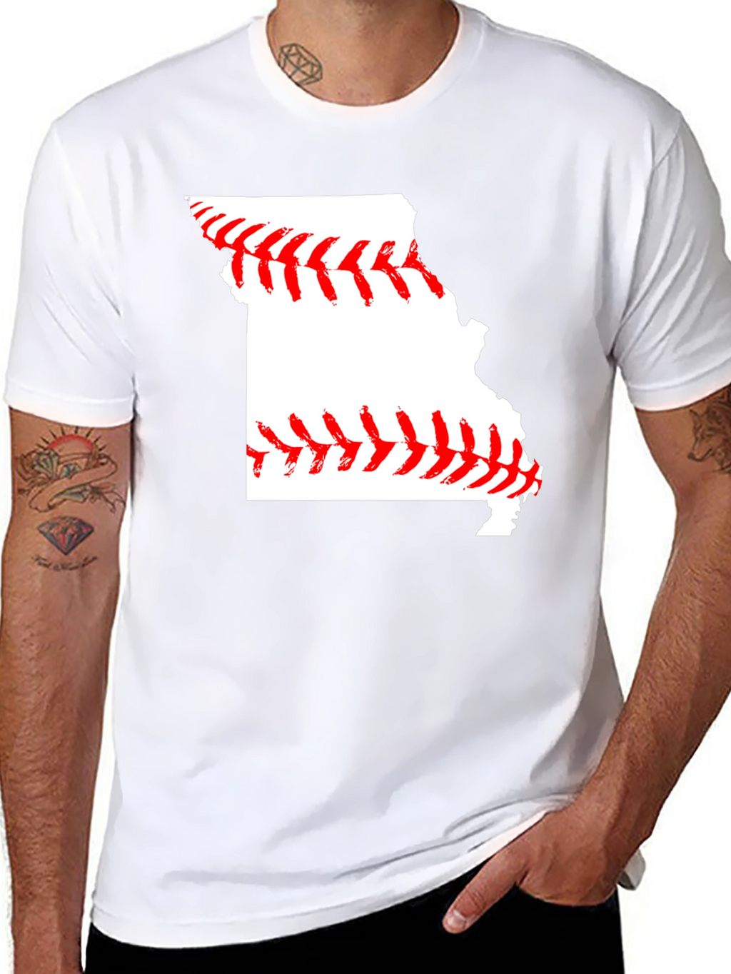 Missouri Baseball State Pride Tee