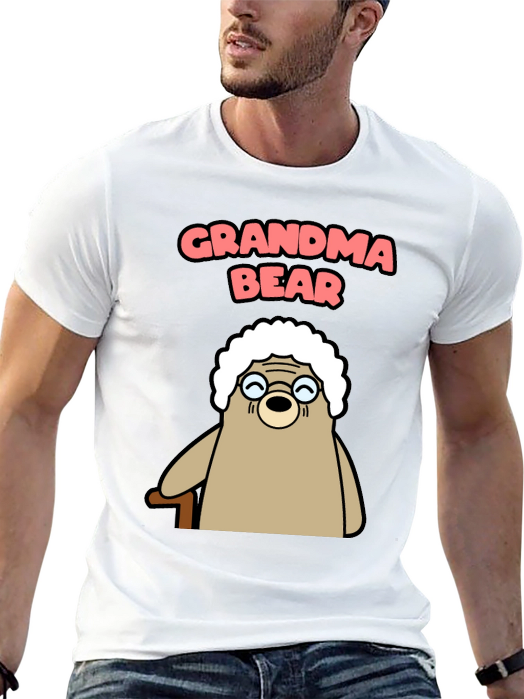 Grandma Bear T-Shirt - Funny Cartoon Bear Tee