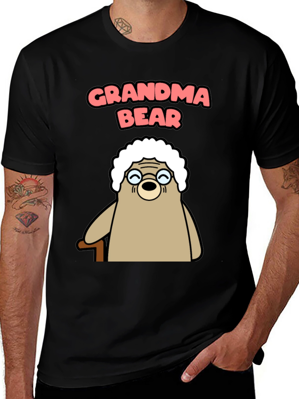 Grandma Bear T-Shirt - Funny Cartoon Bear Tee