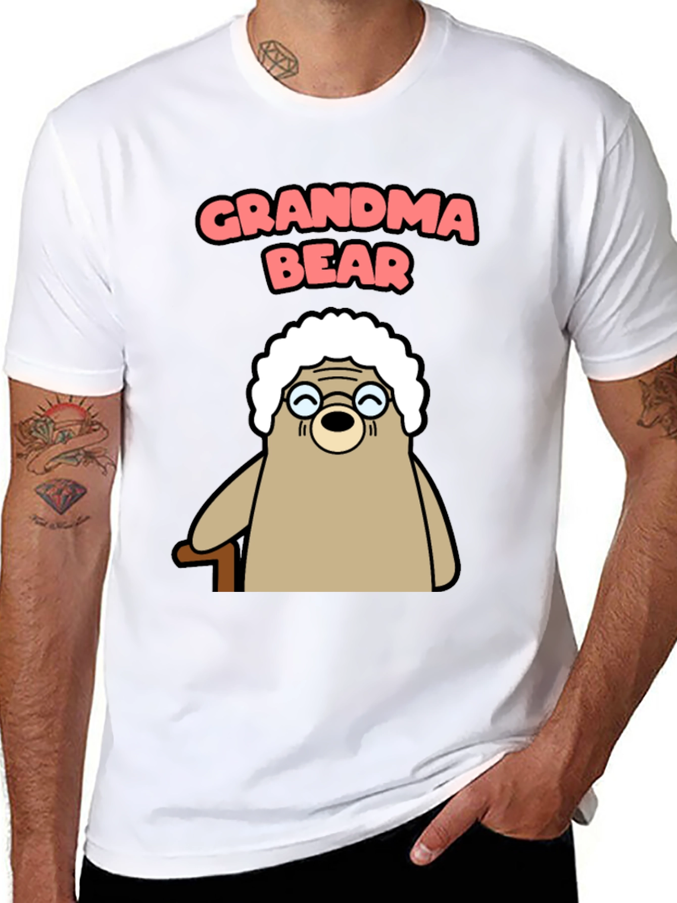 Grandma Bear T-Shirt - Funny Cartoon Bear Tee
