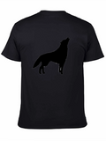Wolf Silhouette Black T-Shirt