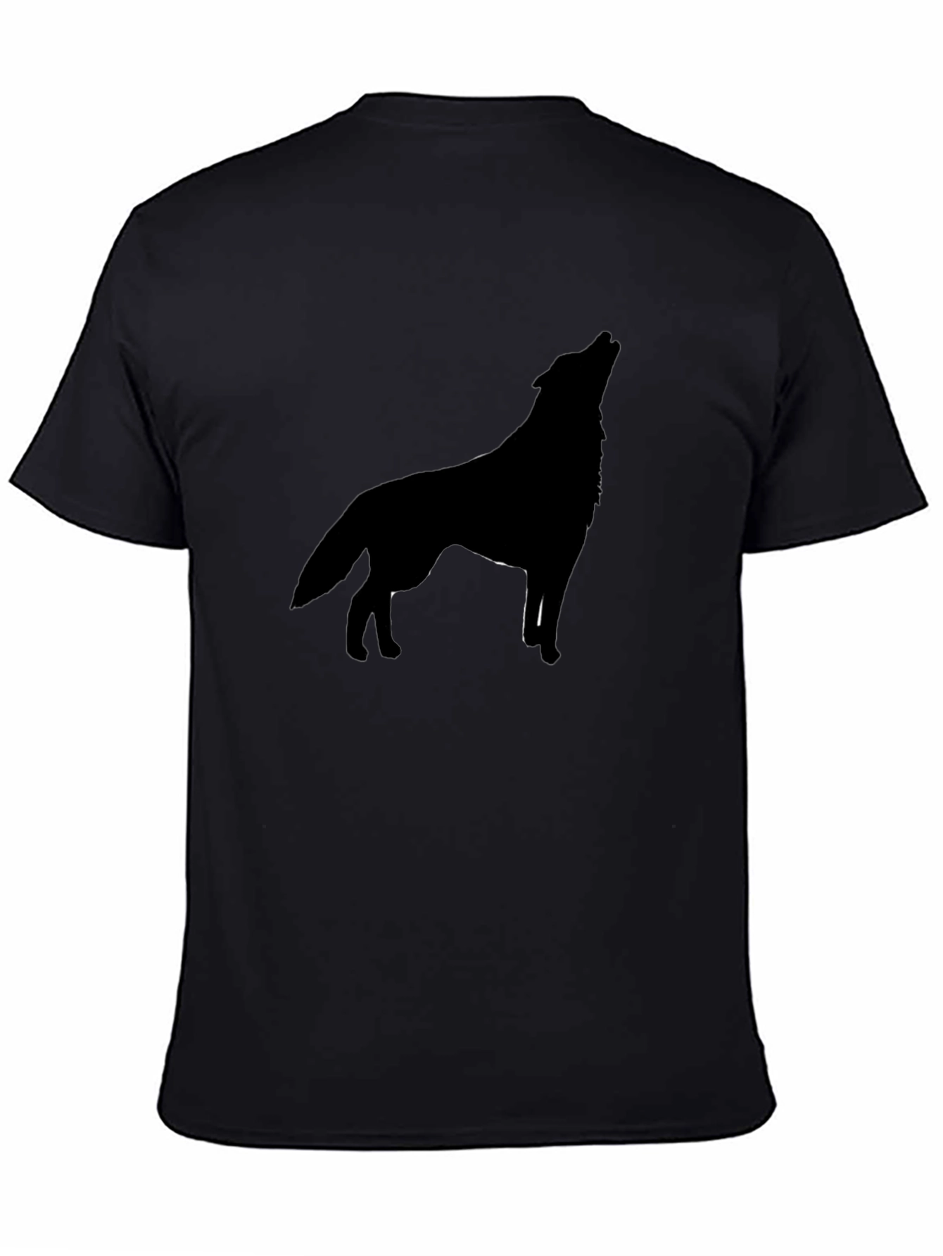 Wolf Silhouette Black T-Shirt