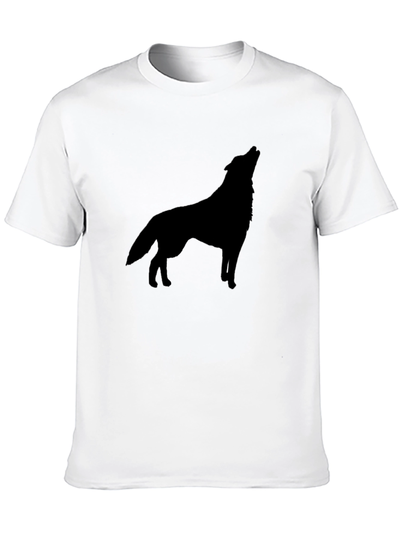 Wolf Silhouette Black T-Shirt