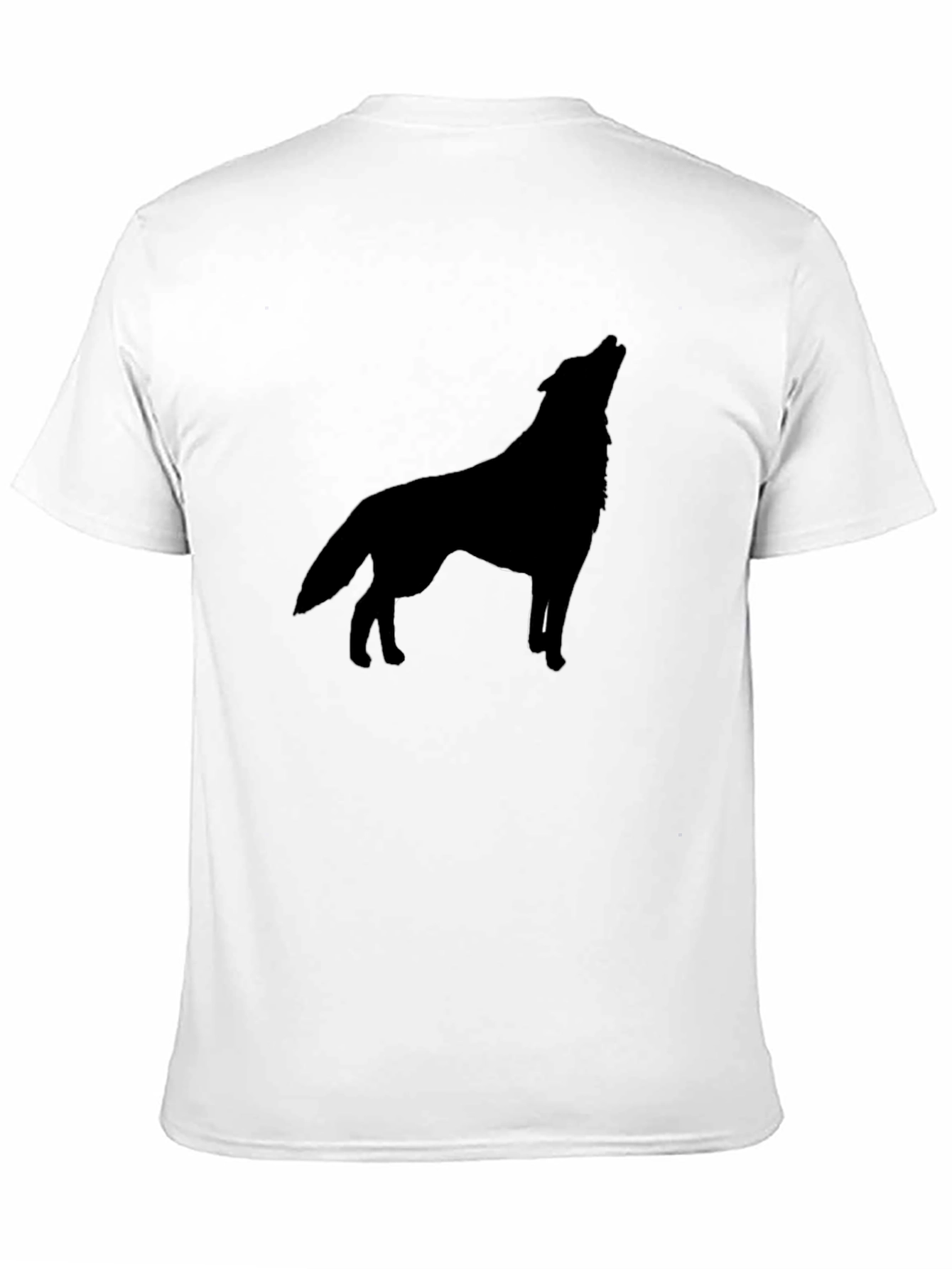 Wolf Silhouette Black T-Shirt
