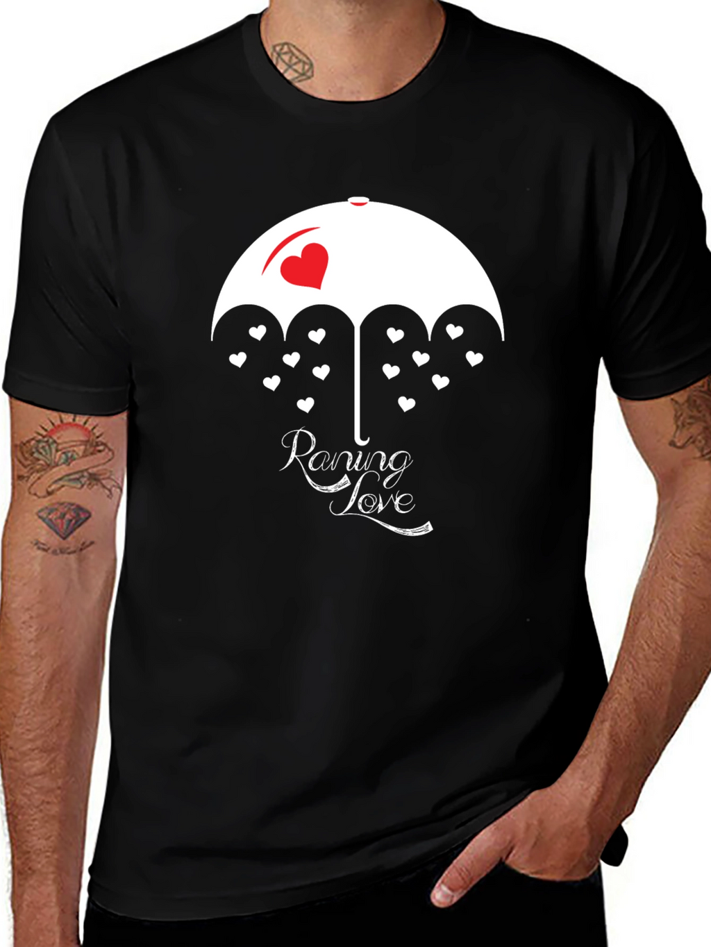 Raining Love Graphic T-Shirt