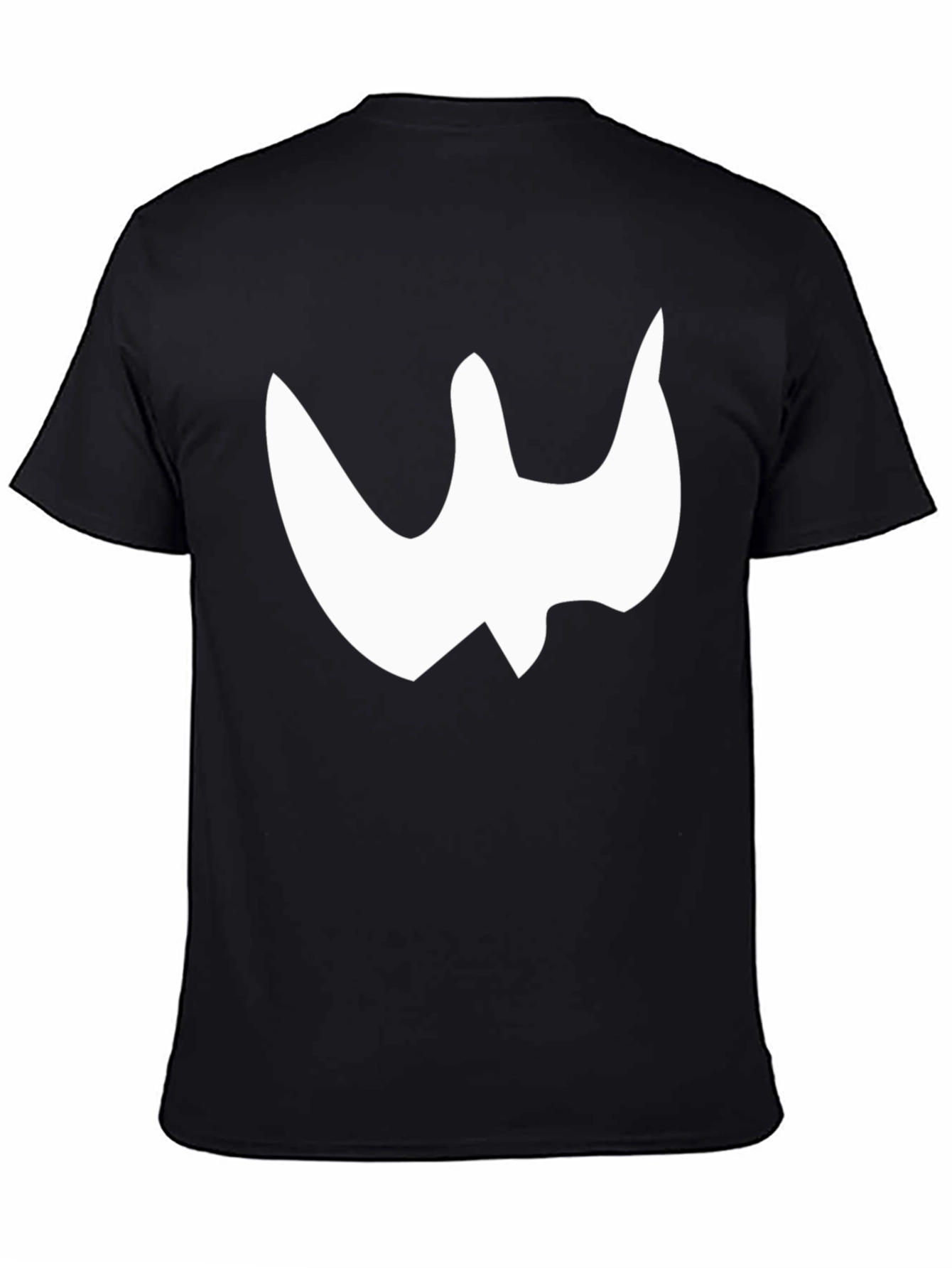 Black T-Shirt with White Graphic