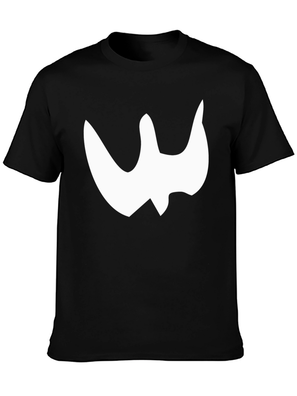 Black T-Shirt with White Graphic