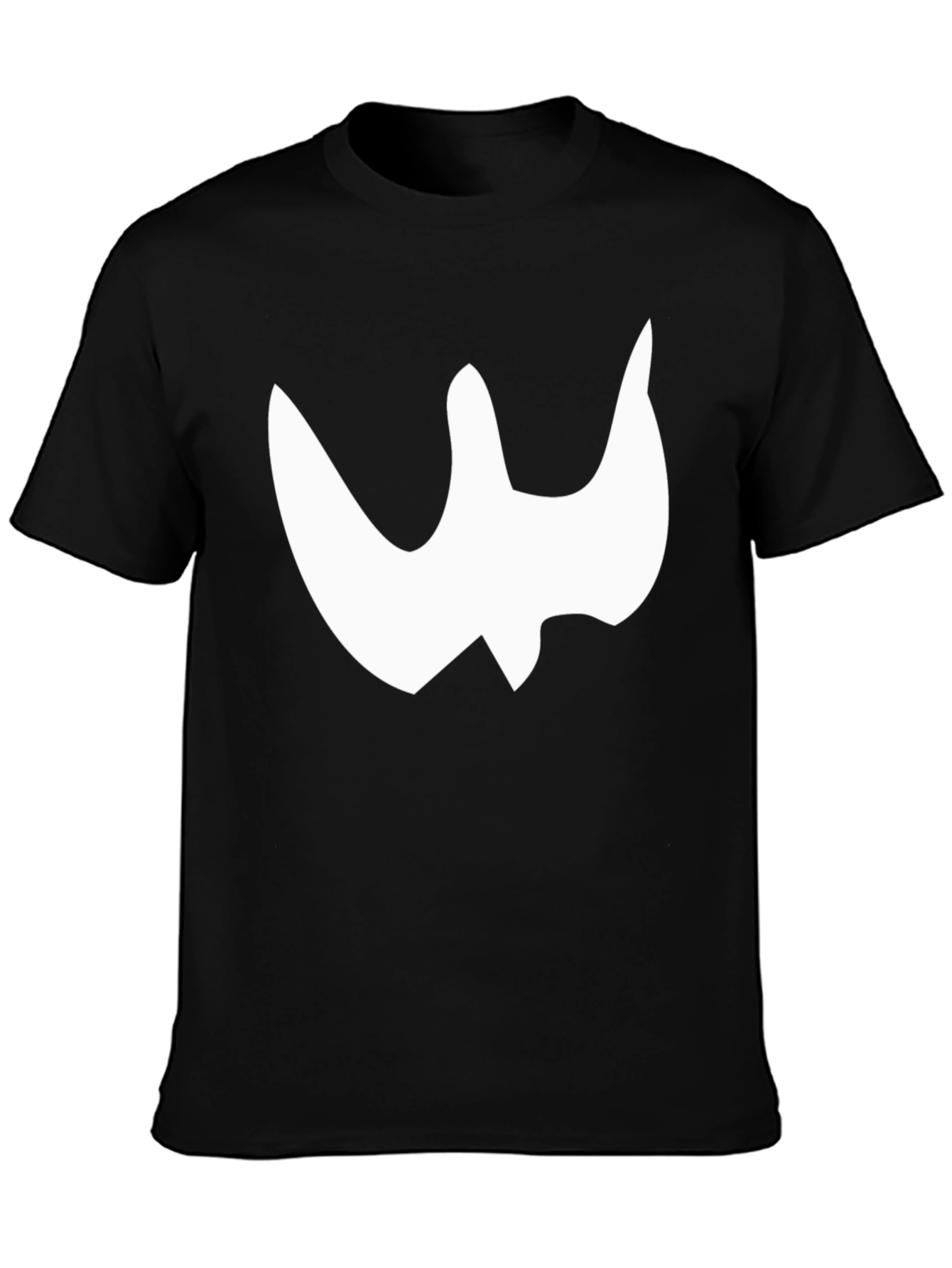 Black T-Shirt with White Graphic