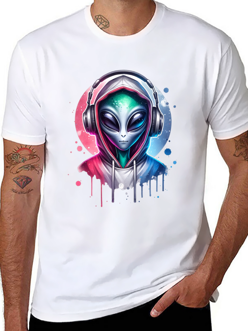 Alien DJ T-Shirt - Galaxy Beat Tee