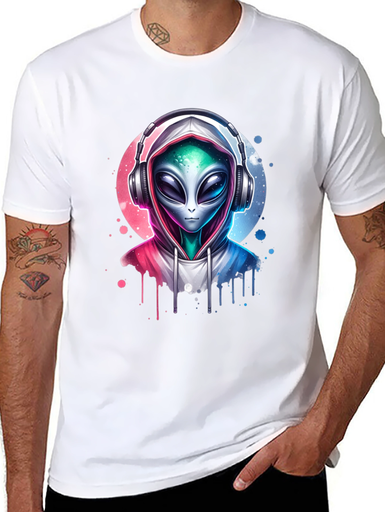 Alien DJ T-Shirt - Galaxy Beat Tee