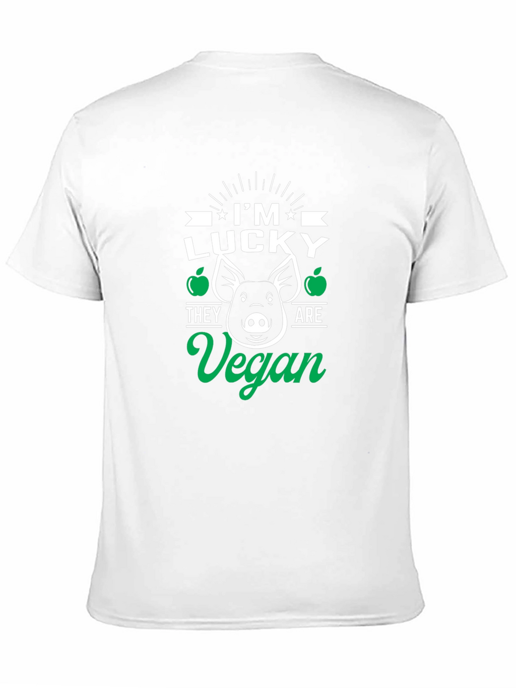Lucky Vegan Pig Graphic T-Shirt