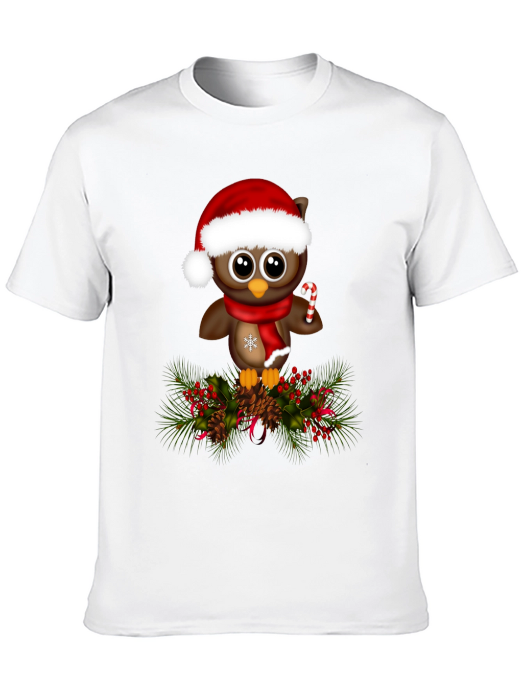 Christmas Owl T-Shirt - Holiday Apparel